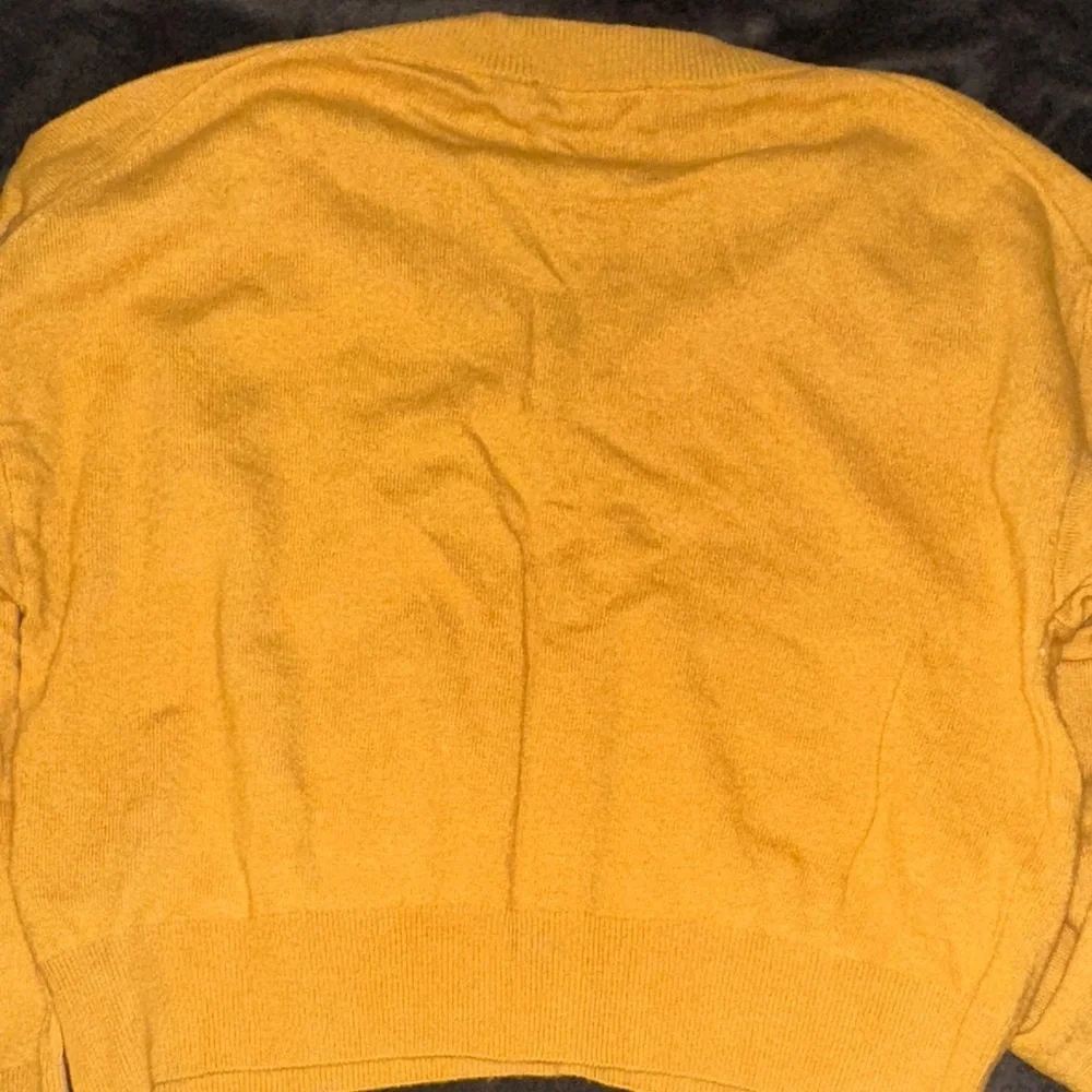 Zara Mustard V-Neck Sweater